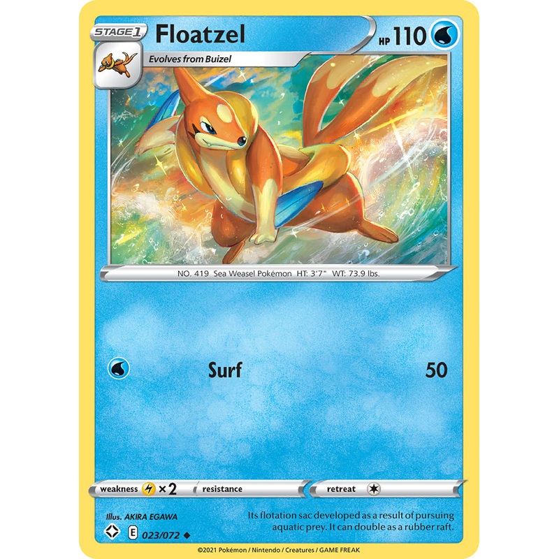 Floatzel (023/072) [Sword & Shield: Shining Fates]