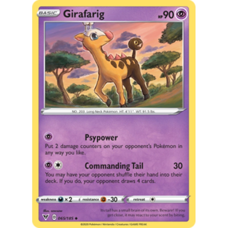Girafarig (065/185) [Sword & Shield: Vivid Voltage]