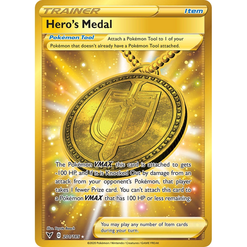 Hero's Medal (201/185) [Sword & Shield: Vivid Voltage]