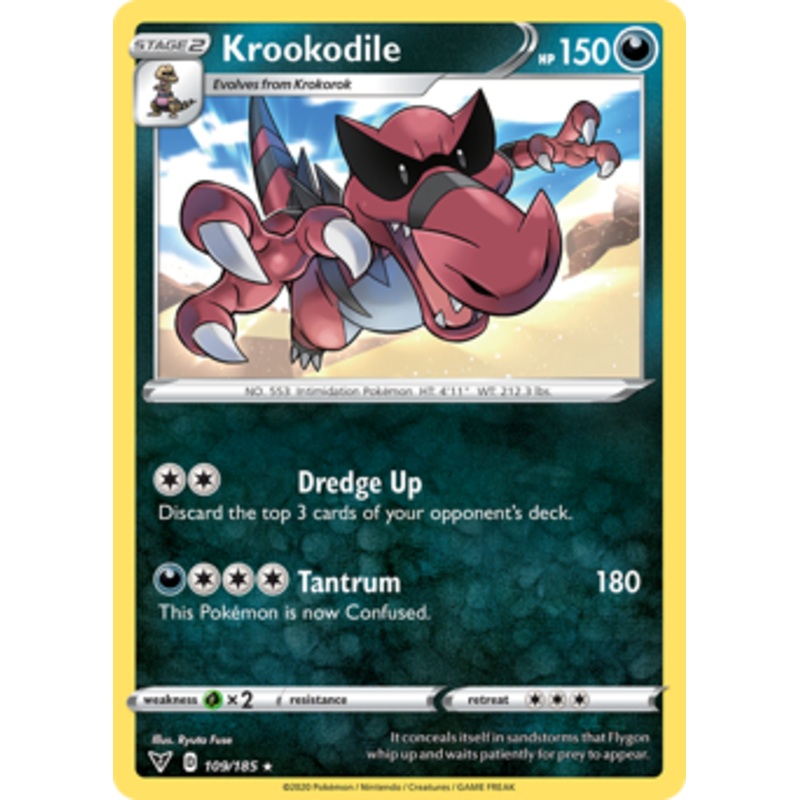 Krookodile (109/185) [Sword & Shield: Vivid Voltage]