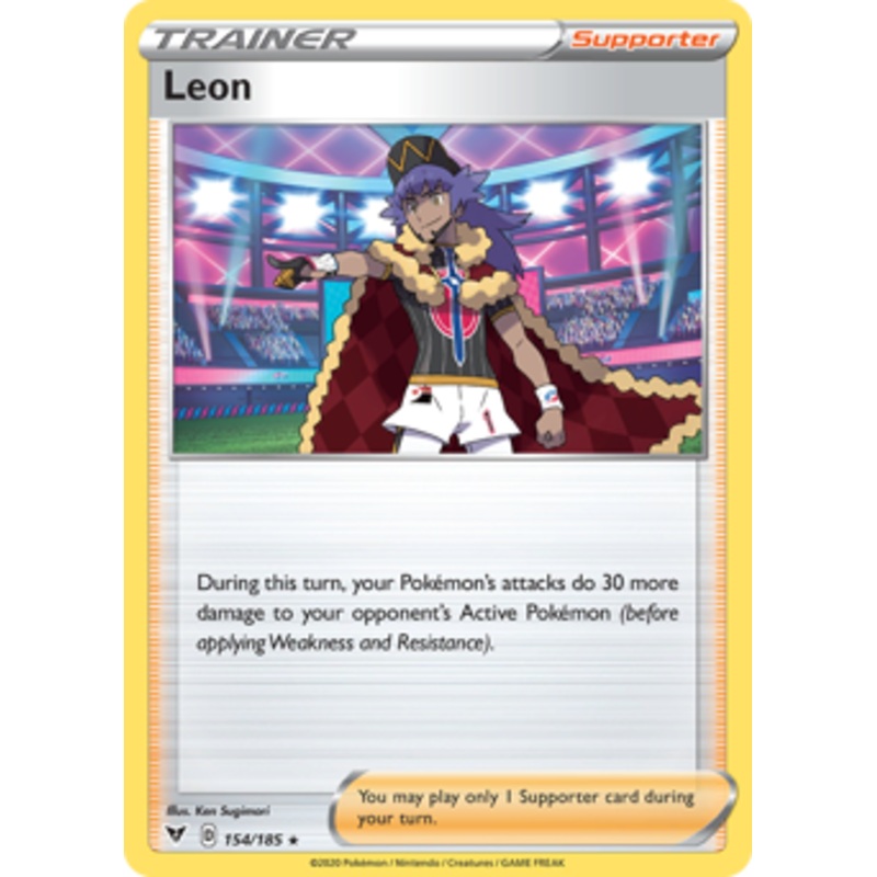Leon (154/185) [Sword & Shield: Vivid Voltage]