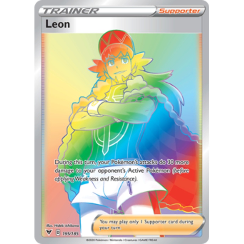 Leon (195/185) [Sword & Shield: Vivid Voltage]