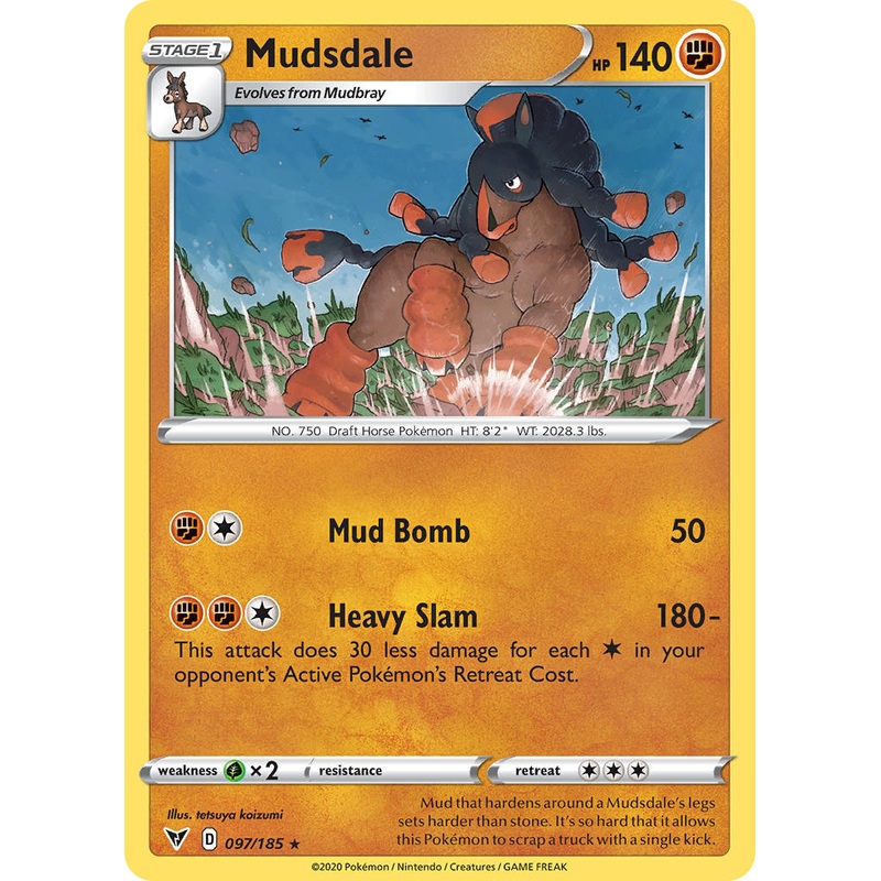 Mudsdale (097/185) [Sword & Shield: Vivid Voltage]