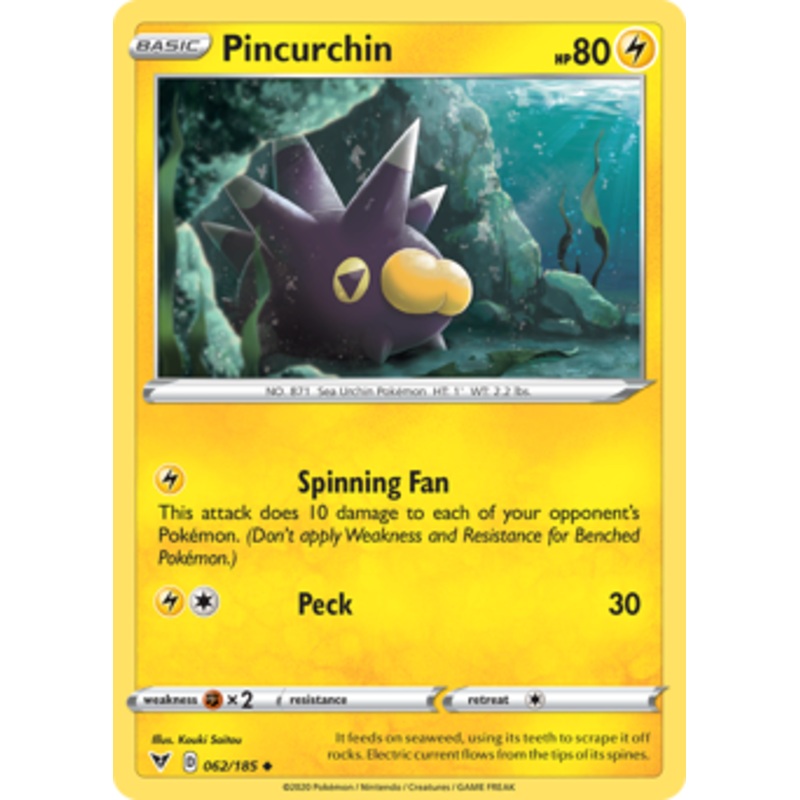 Pincurchin (062/185) [Sword & Shield: Vivid Voltage]