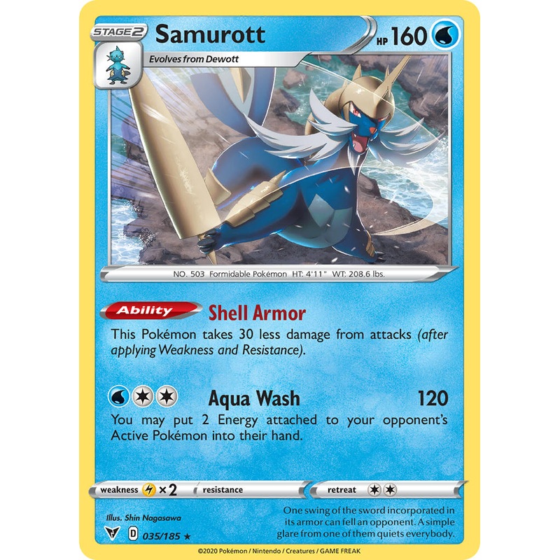 Samurott (035/185) [Sword & Shield: Vivid Voltage]