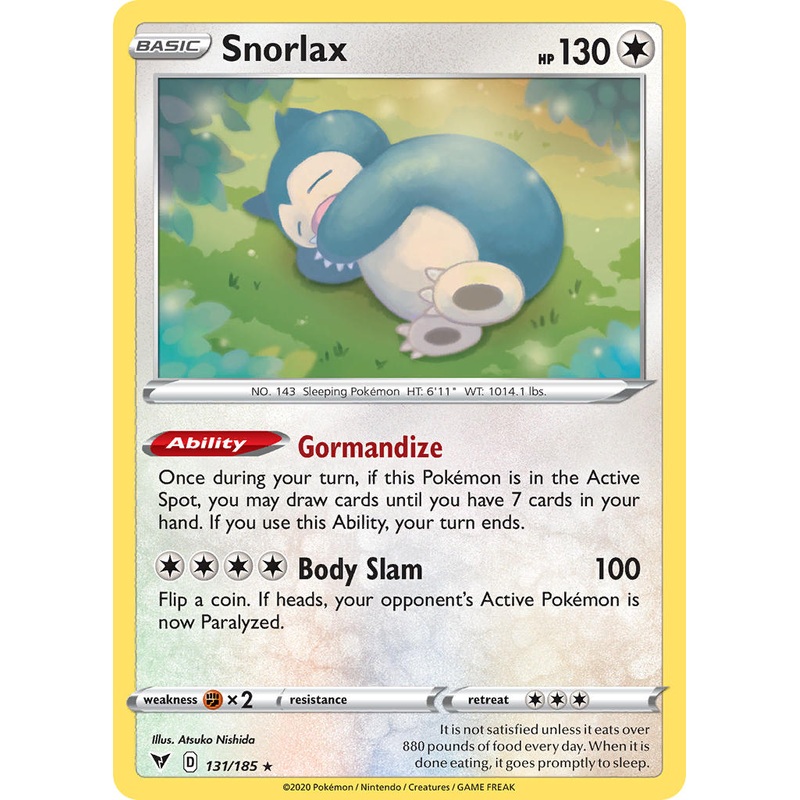 Snorlax (131/185) [Sword & Shield: Vivid Voltage]