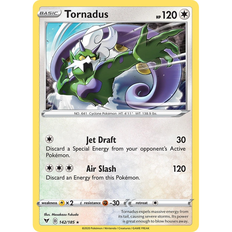 Tornadus (142/185) [Sword & Shield: Vivid Voltage]