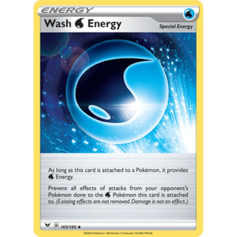 Wash Water Energy (165/185) [Sword & Shield: Vivid Voltage]