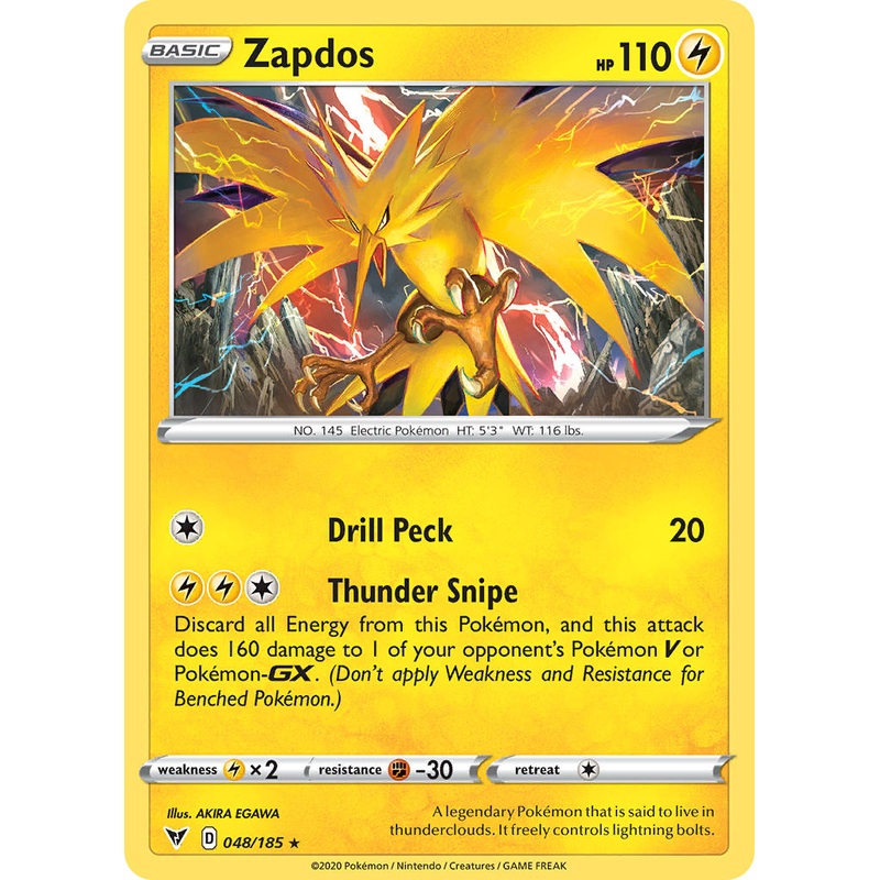 Zapdos (048/185) [Sword & Shield: Vivid Voltage]