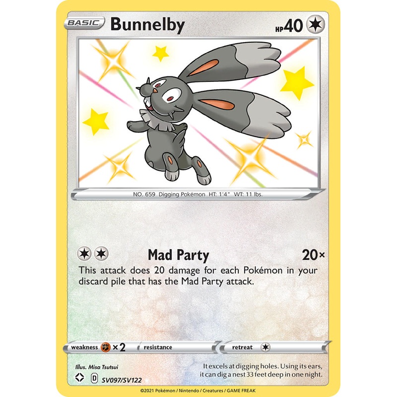 Bunnelby (SV097/SV122) [Sword & Shield: Shining Fates]