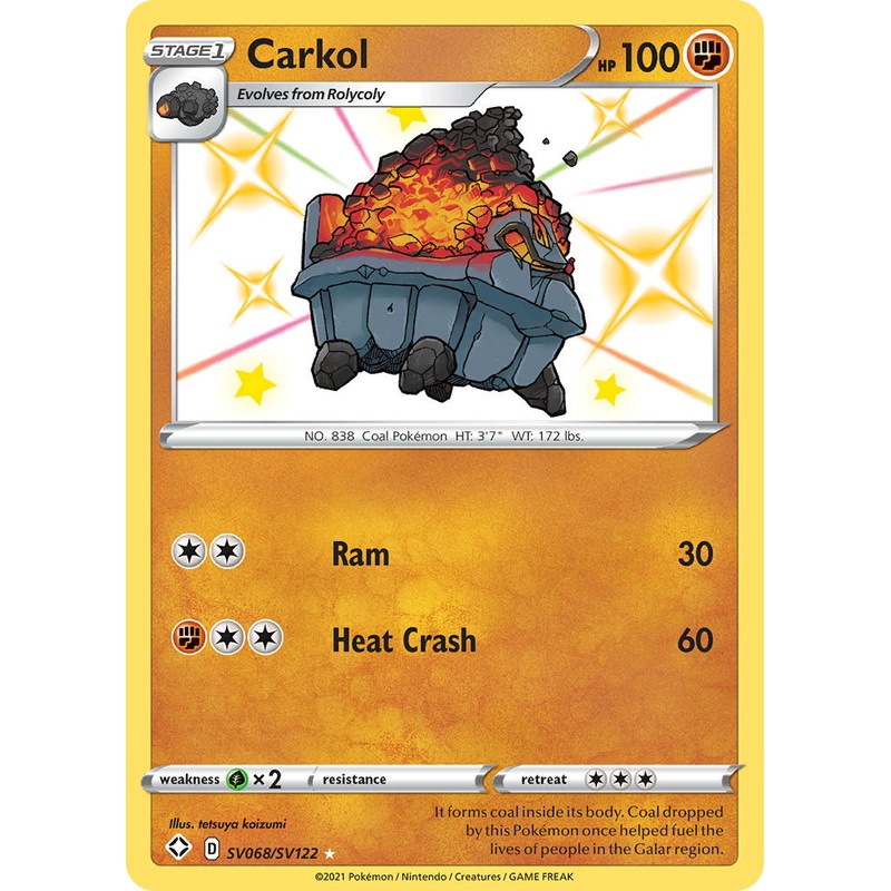 Carkol (SV068/SV122) [Sword & Shield: Shining Fates]