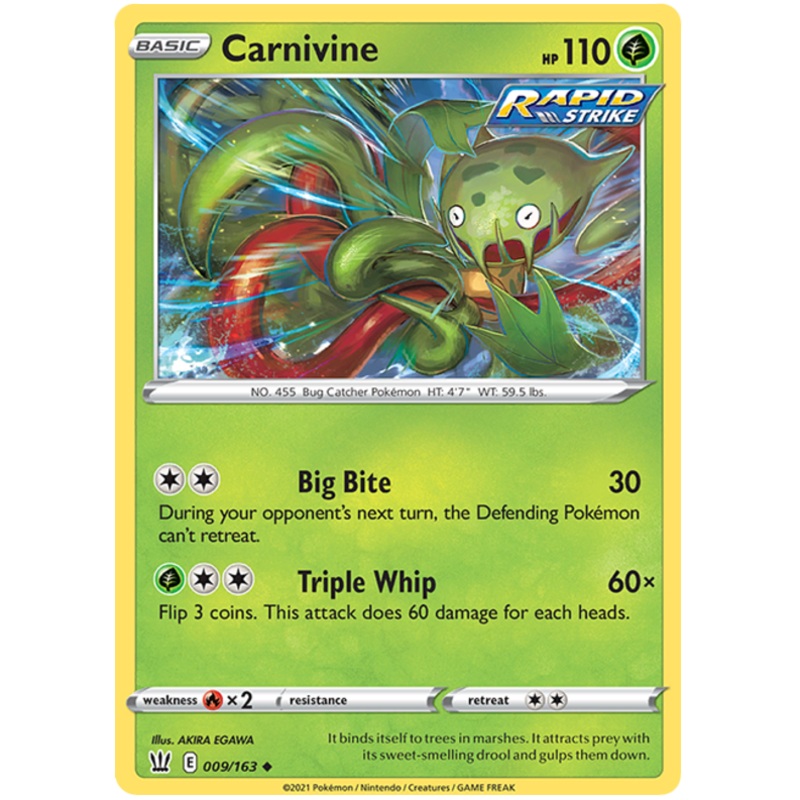 Carnivine (009/163) [Sword & Shield: Battle Styles]