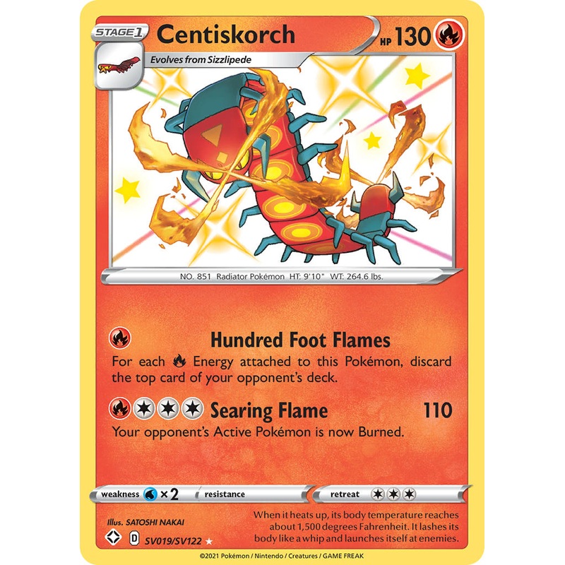Centiskorch (SV019/SV122) [Sword & Shield: Shining Fates]