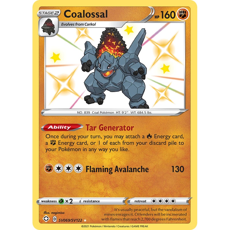 Coalossal (SV069/SV122) [Sword & Shield: Shining Fates]