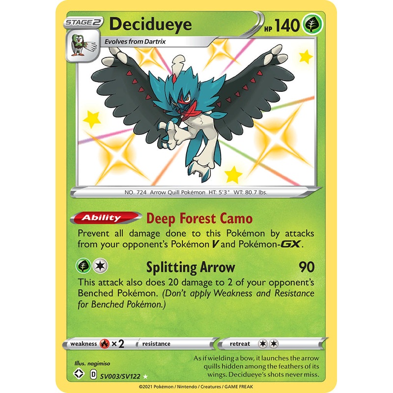 Decidueye (SV003/SV122) [Sword & Shield: Shining Fates]