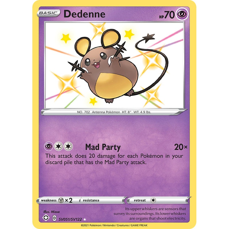 Dedenne (SV051/SV122) [Sword & Shield: Shining Fates]