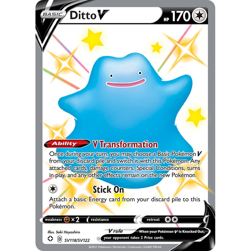 Ditto V (SV118/SV122) [Sword & Shield: Shining Fates]