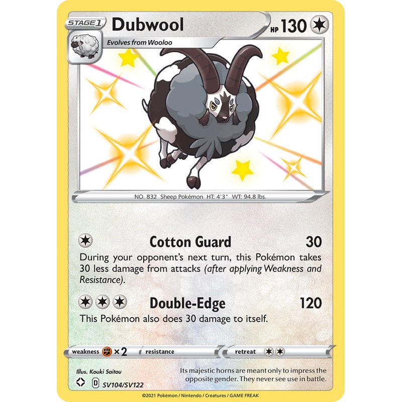 Dubwool (SV104/SV122) [Sword & Shield: Shining Fates]