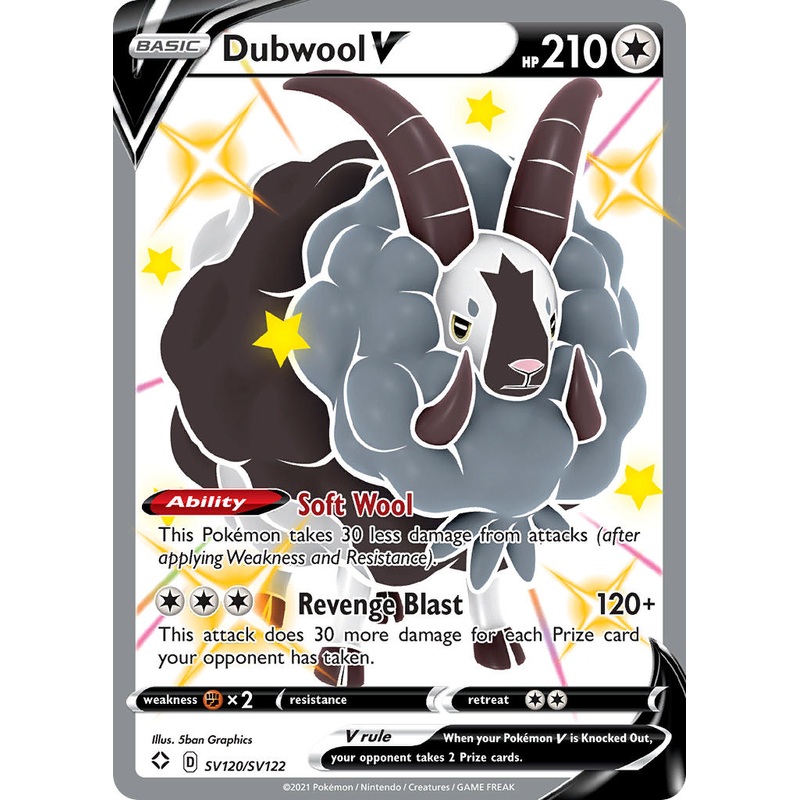 Dubwool V (SV120/SV122) [Sword & Shield: Shining Fates]