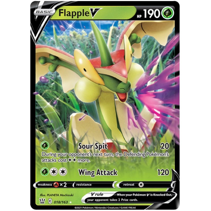 Flapple V (018/163) [Sword & Shield: Battle Styles]