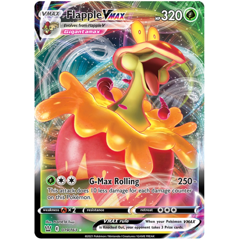 Flapple VMAX (019/163) [Sword & Shield: Battle Styles]
