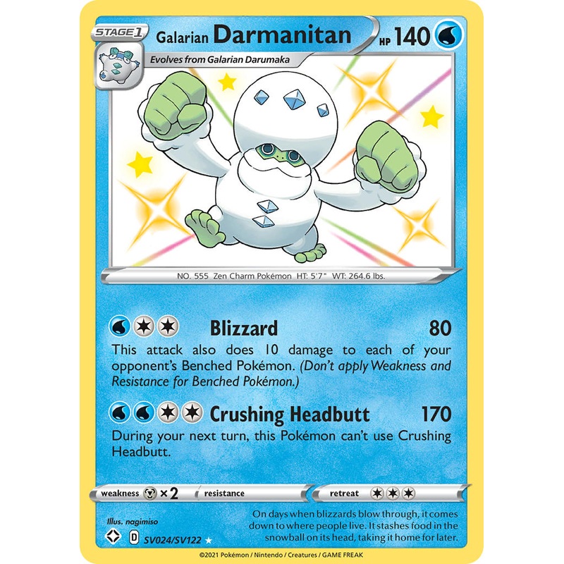 Galarian Darmanitan (SV024/SV122) [Sword & Shield: Shining Fates]