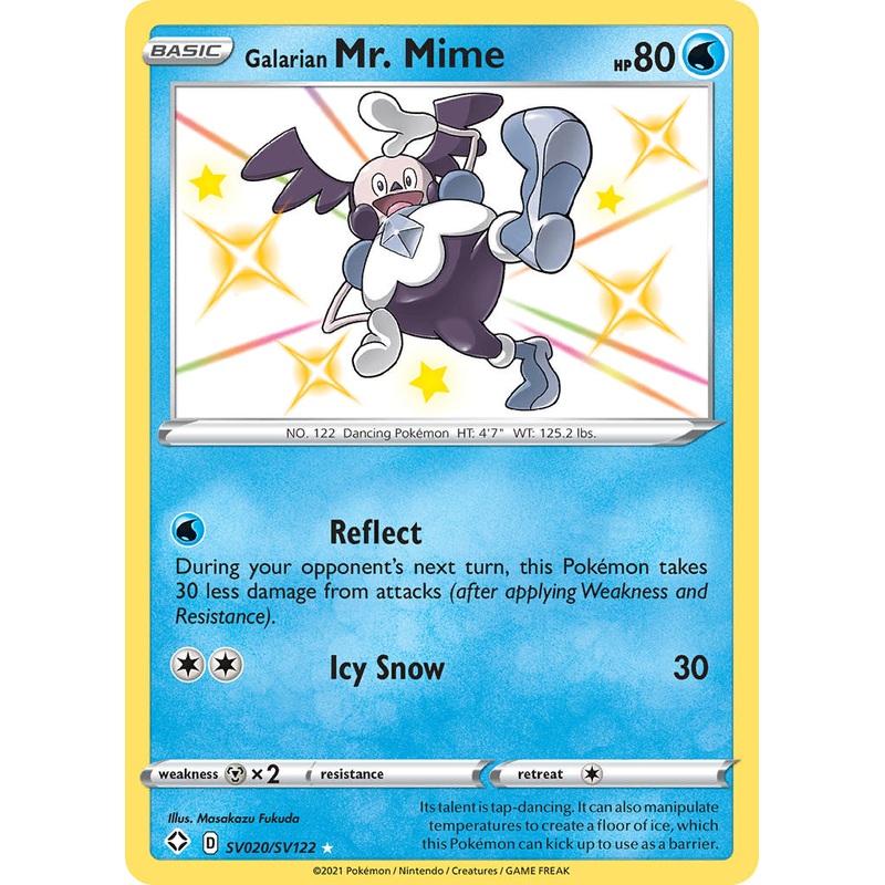 Galarian Mr. Mime (SV020/SV122) [Sword & Shield: Shining Fates]