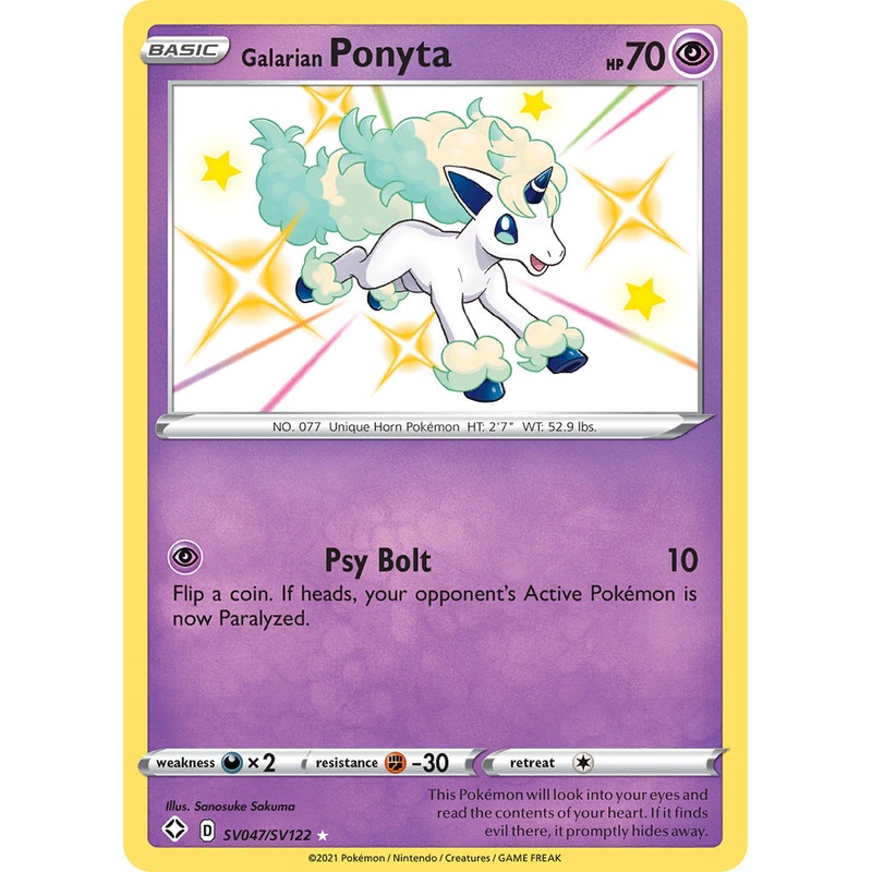 Galarian Ponyta (SV047/SV122) [Sword & Shield: Shining Fates]