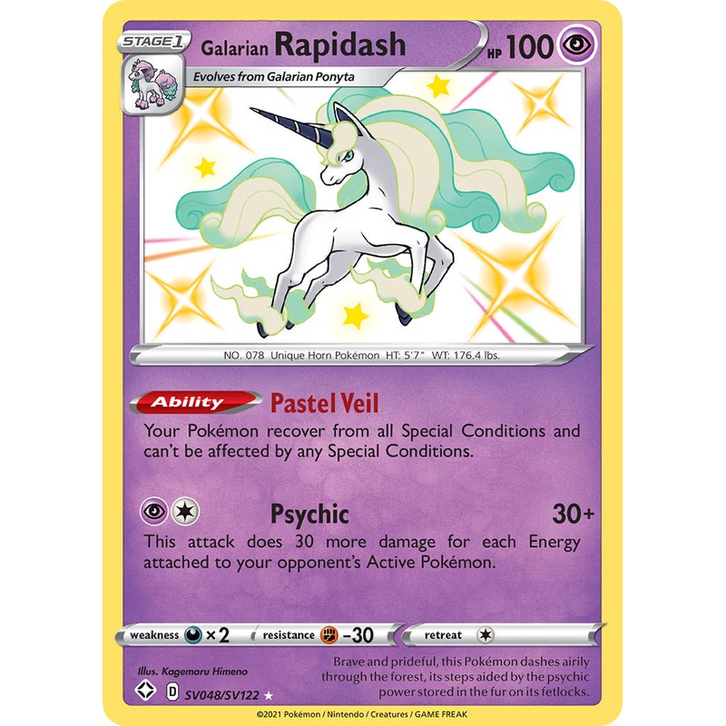 Galarian Rapidash (SV048/SV122) [Sword & Shield: Shining Fates]