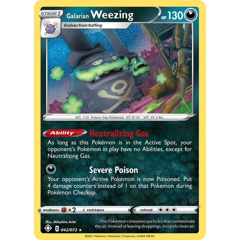 Galarian Weezing (042/072) [Sword & Shield: Shining Fates]