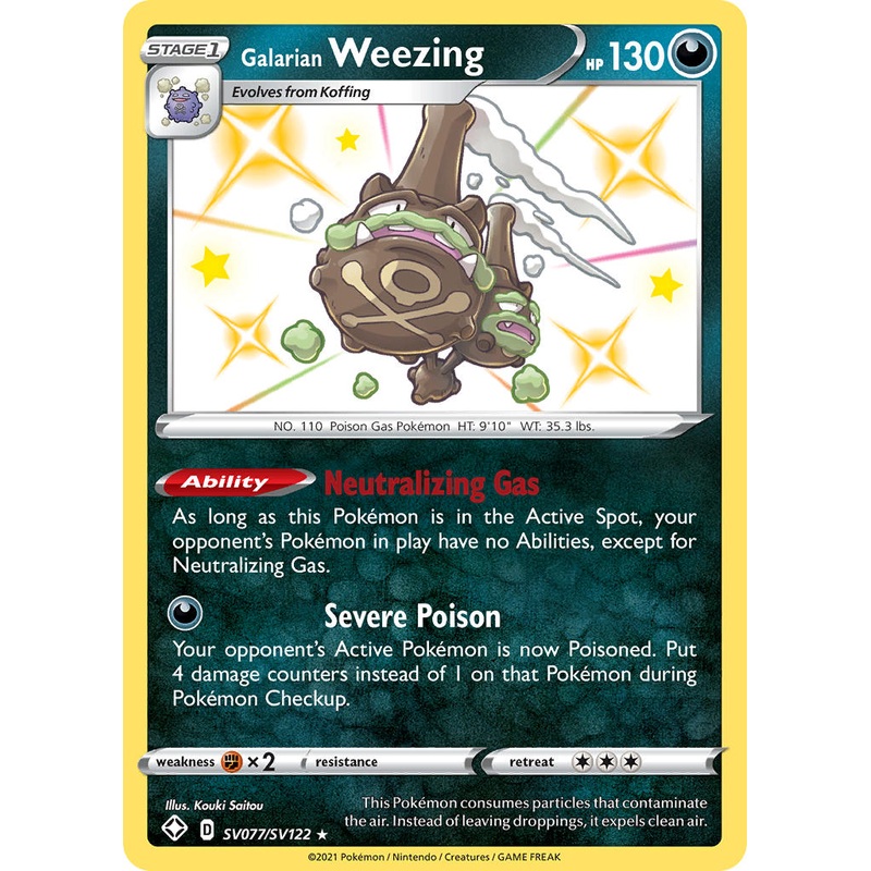 Galarian Weezing (SV077/SV122) [Sword & Shield: Shining Fates]