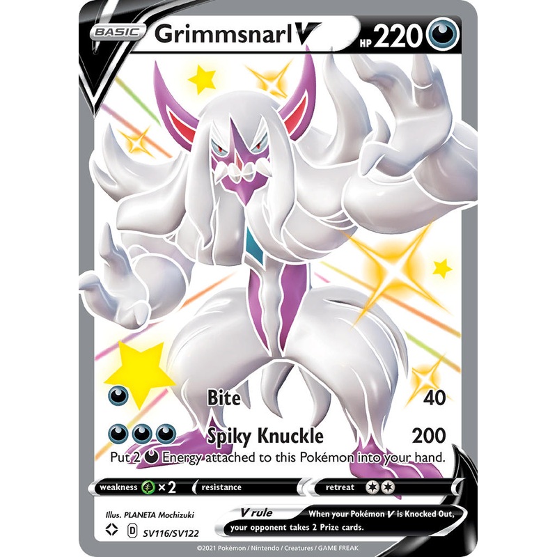 Grimmsnarl V (SV116/SV122) [Sword & Shield: Shining Fates]
