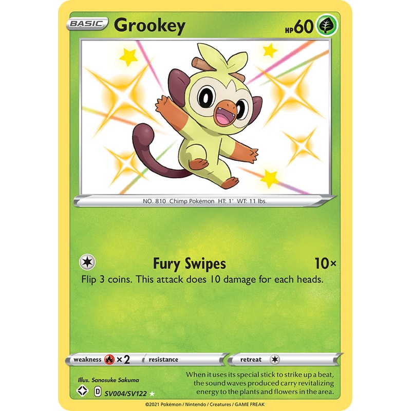 Grookey (SV004/SV122) [Sword & Shield: Shining Fates]