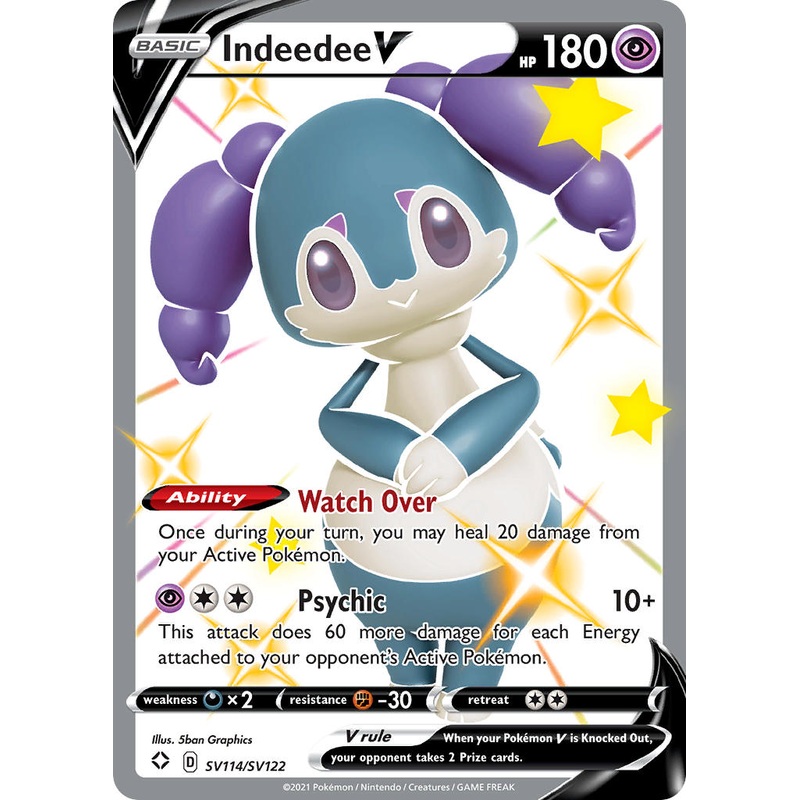 Indeedee V (SV114/SV122) [Sword & Shield: Shining Fates]