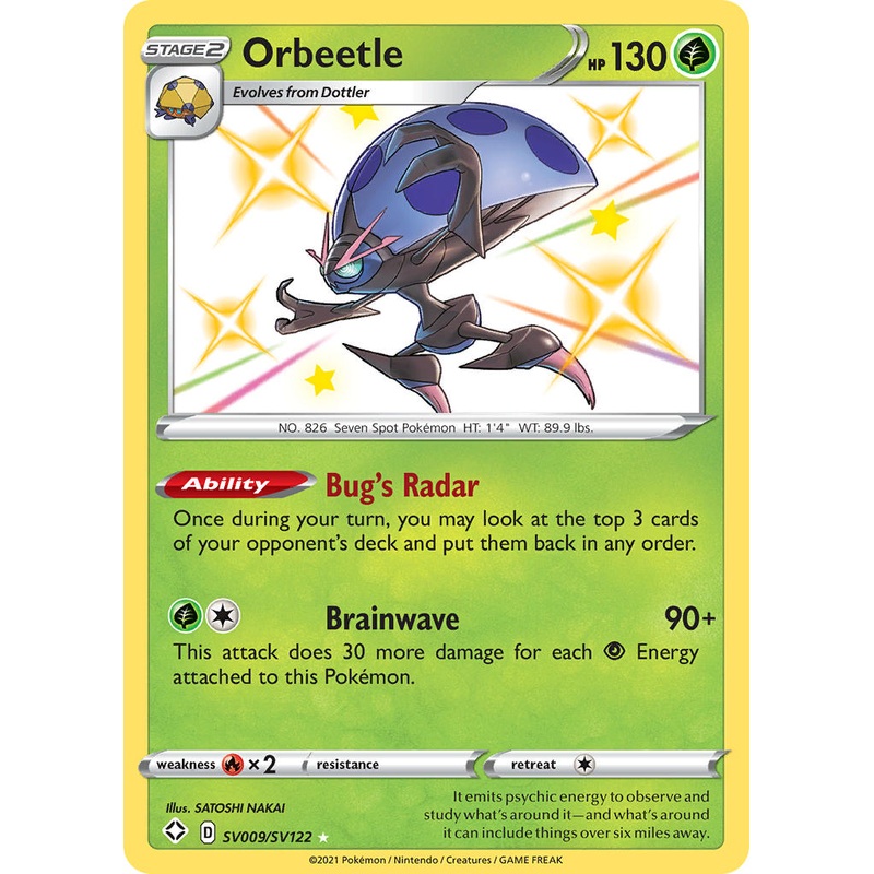 Orbeetle (SV009/SV122) [Sword & Shield: Shining Fates]