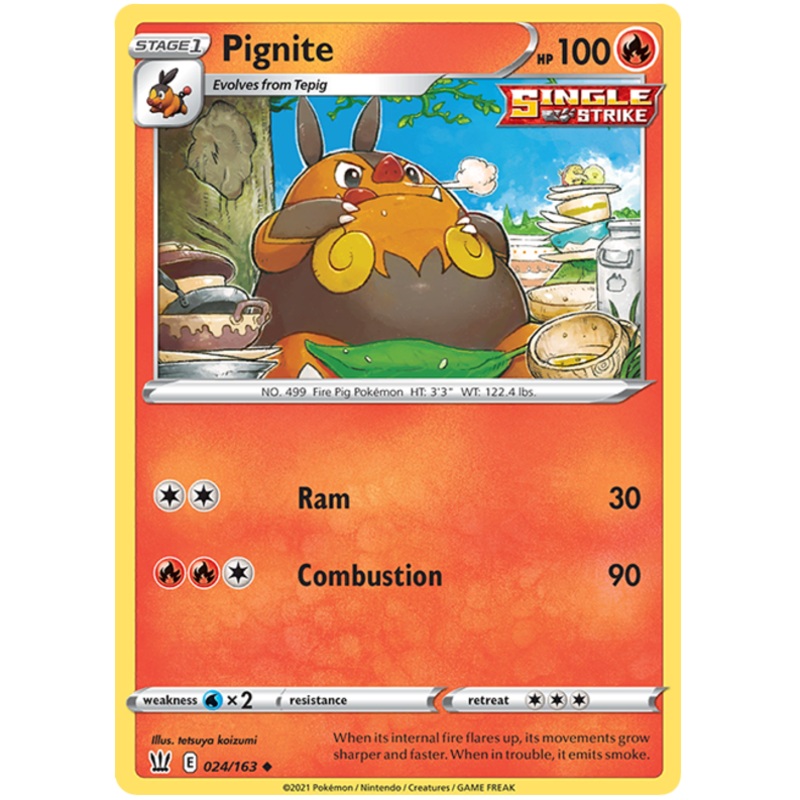 Pignite (024/163) [Sword & Shield: Battle Styles]