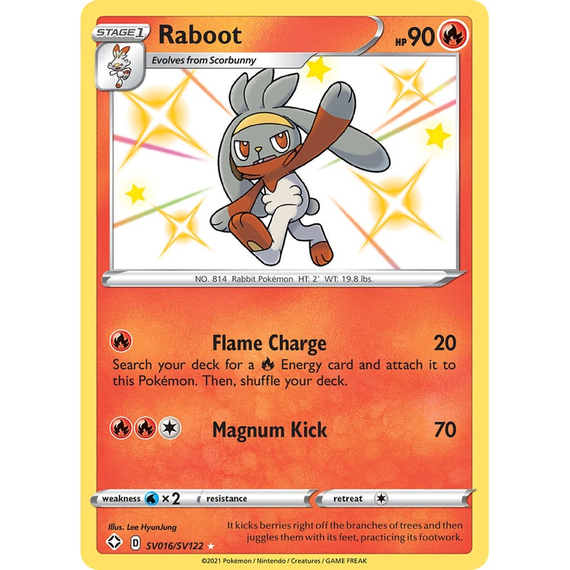 Raboot (SV016/SV122) [Sword & Shield: Shining Fates]