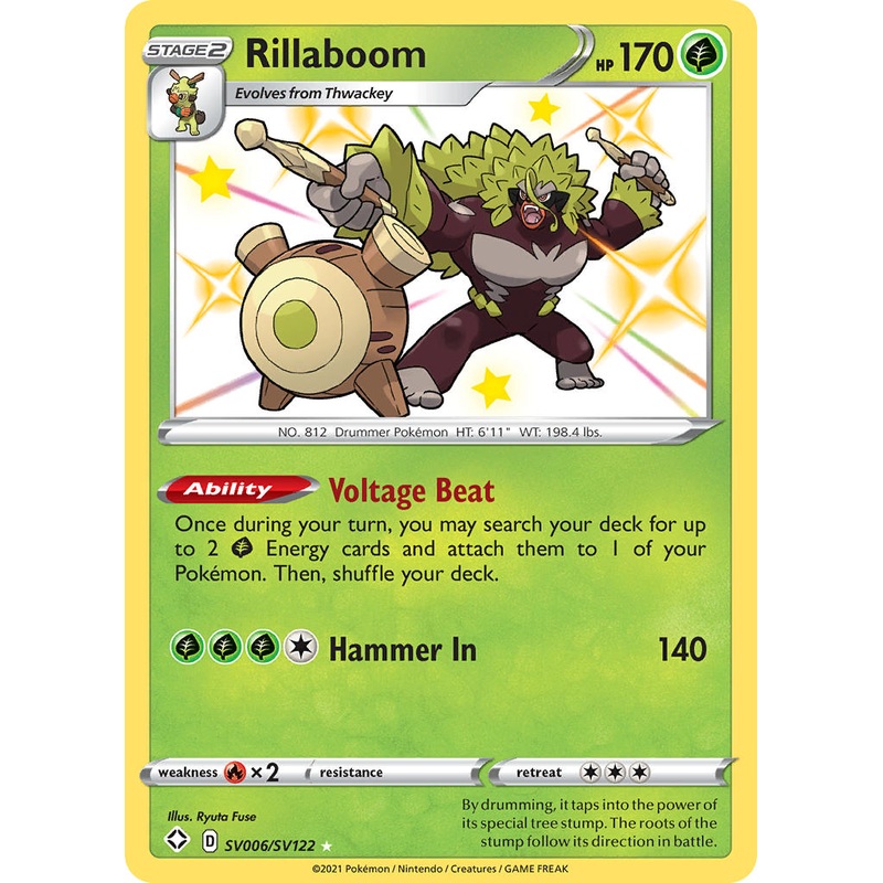 Rillaboom (SV006/SV122) [Sword & Shield: Shining Fates]