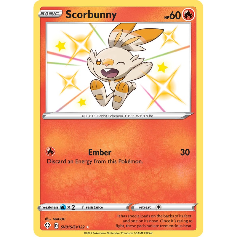 Scorbunny (SV015/SV122) [Sword & Shield: Shining Fates]