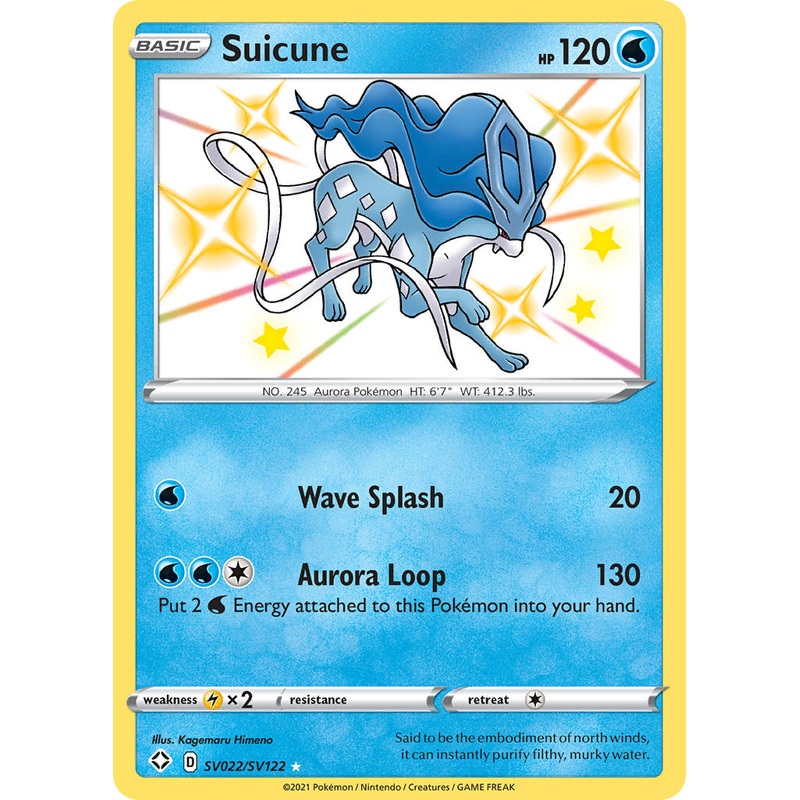 Suicune (SV022/SV122) [Sword & Shield: Shining Fates]