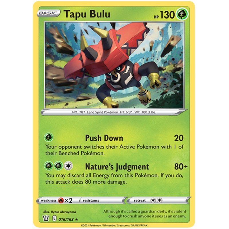 Tapu Bulu (016/163) [Sword & Shield: Battle Styles]