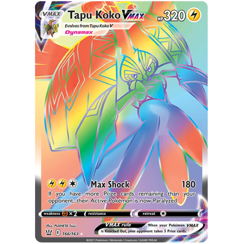 Tapu Koko VMAX (166/163) [Sword & Shield: Battle Styles]