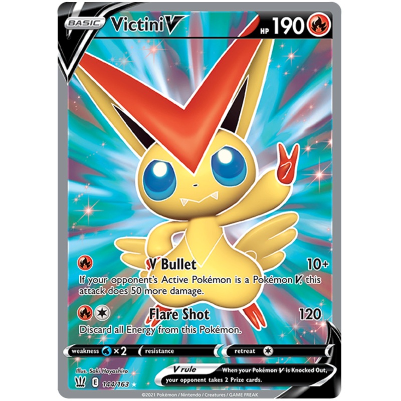Victini V (144/163) [Sword & Shield: Battle Styles]