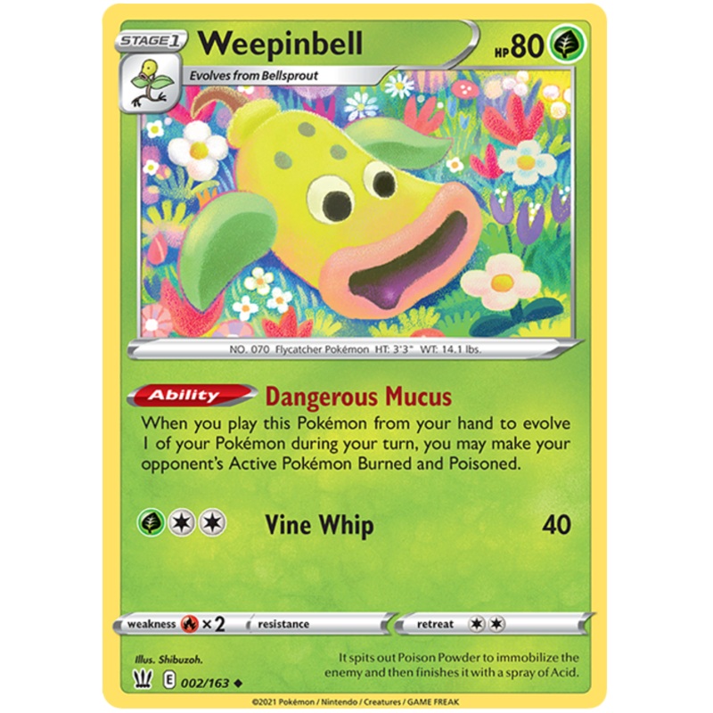 Weepinbell (002/163) [Sword & Shield: Battle Styles]
