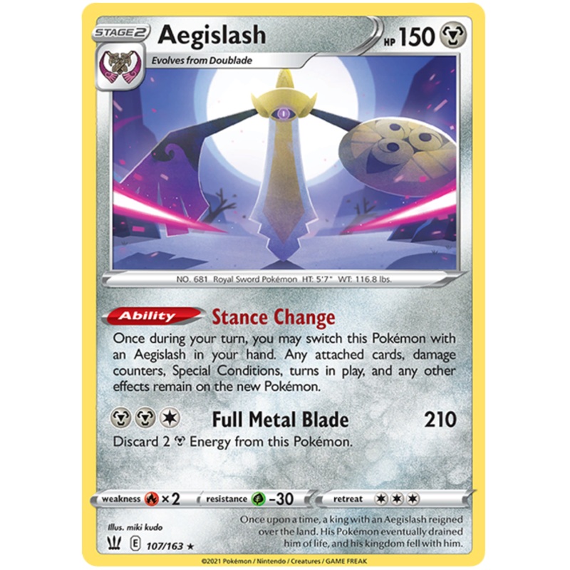 Aegislash (107/163) (107/163) [Sword & Shield: Battle Styles]
