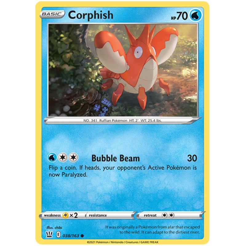 Corphish (038/163) [Sword & Shield: Battle Styles]