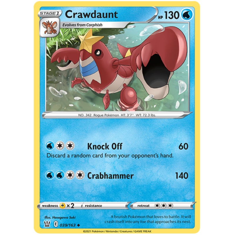 Crawdaunt (039/163) [Sword & Shield: Battle Styles]