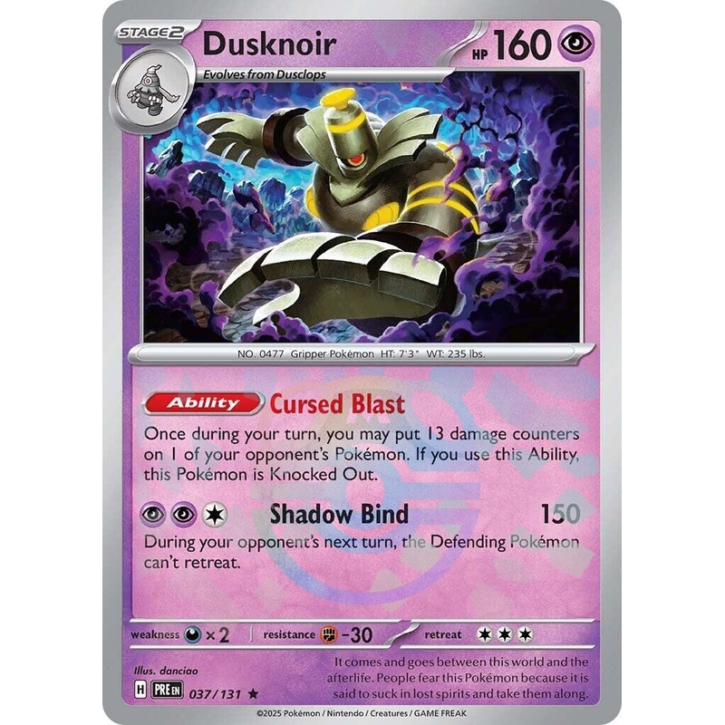 Dusknoir (037/131) (Master Ball Pattern) [Scarlet & Violet: Prismatic Evolutions]