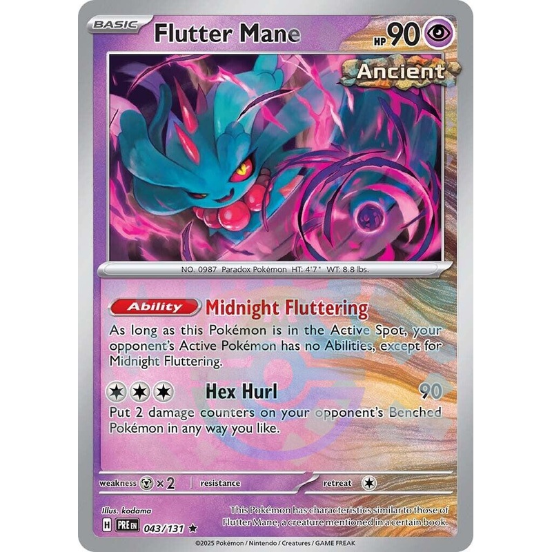 Flutter Mane (043/131) (Master Ball Pattern) [Scarlet & Violet: Prismatic Evolutions]
