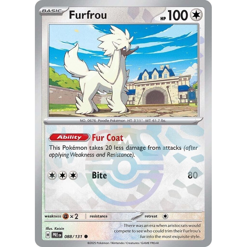 Furfrou (088/131) (Master Ball Pattern) [Scarlet & Violet: Prismatic Evolutions]